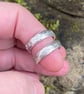 Chunky textured sand cast silver ring - Image 5