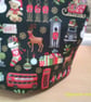 Small Teacosy with London Scenes on Black - Image 4