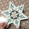 SALE Ceramic Star Plate