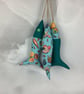 Shells hanging fabric fish set, Handmade - Image 9