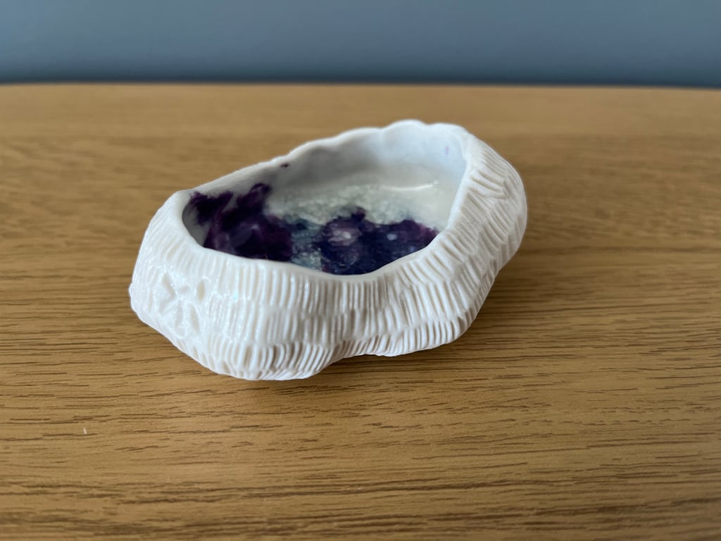 Porcelain  Amethyst Geode