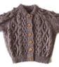 Aran cardigans hand knitted in Scotland - Image 3