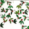 Stained Glass Mini Laurel Wreath Suncatcher - Handmade Window Decoration