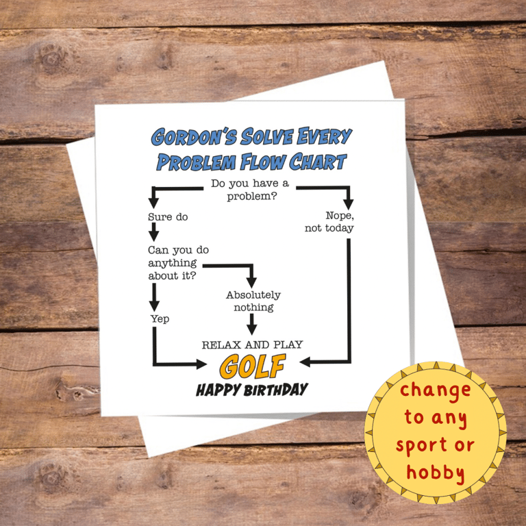 Hobby or Sport Flow Chart Card -  choose any sport or hobby