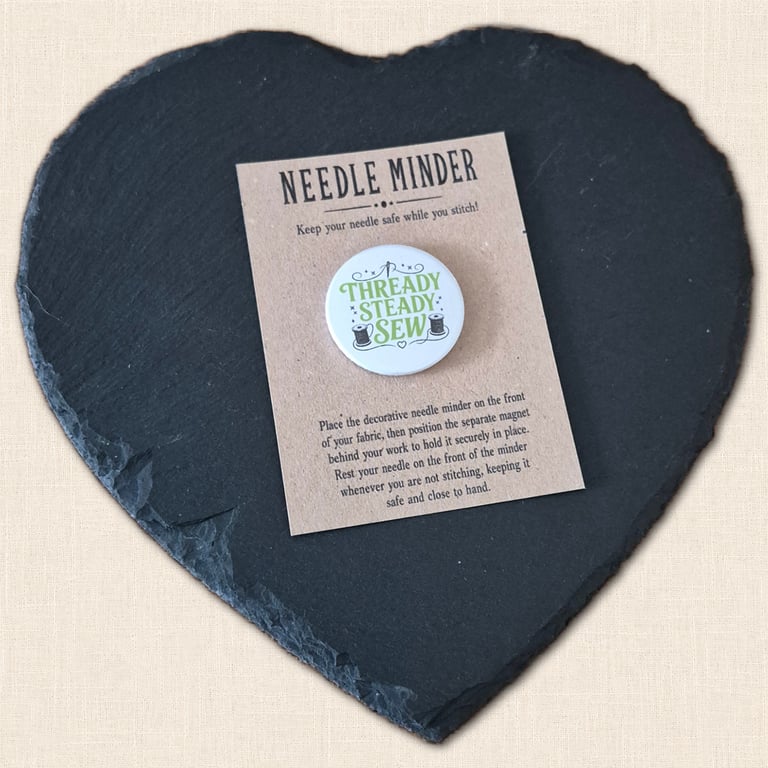 Thready Steady Sew Needle Minder - Cross Stitch and Embroidery Accessory