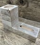 Reclaimed Wood Phone Stand Rustic Desk Tidy Sustainably Sourced - Image 6