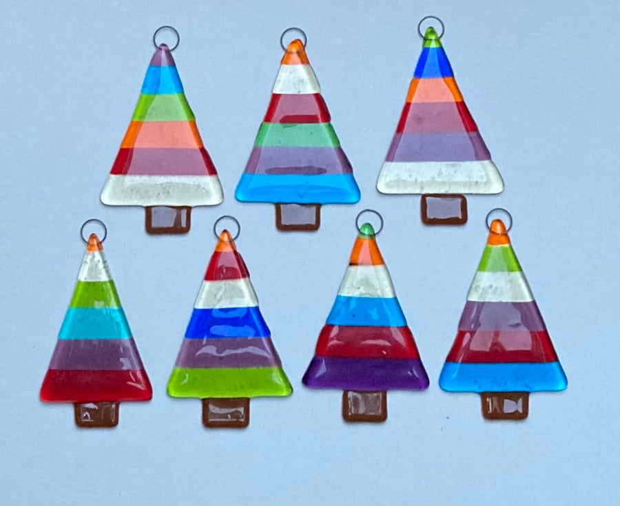 Rainbow Christmas tree decoration