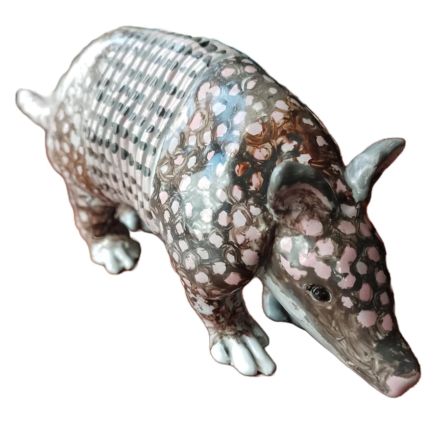 Armadillo Ceramic Ornament - Handmade