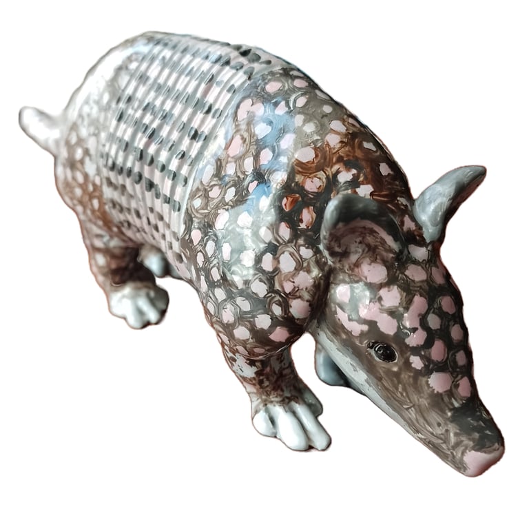 Armadillo Ceramic Ornament - Handmade