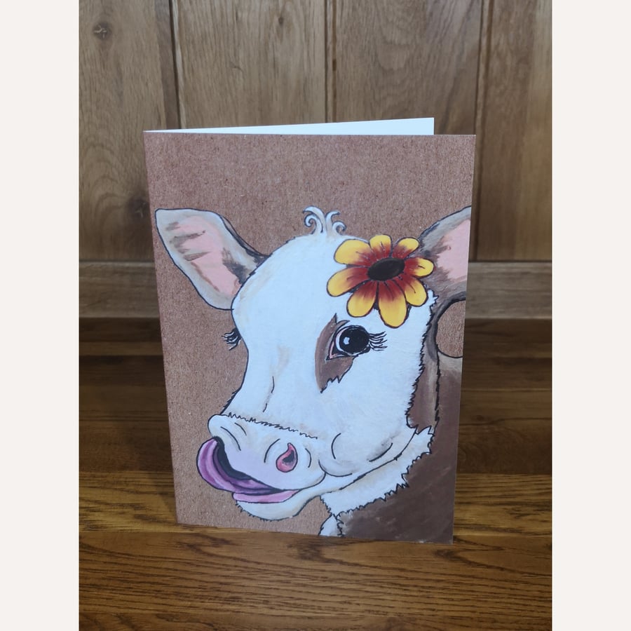 Cow Greeting Card