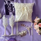 Luxury Wedding Essentials Set Bridal Gift Box Ivory Wedding Decor