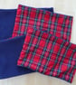 Tartan neck warmer, adult navy fleece neck warmer, Royal Stewart neck warmer - Image 3