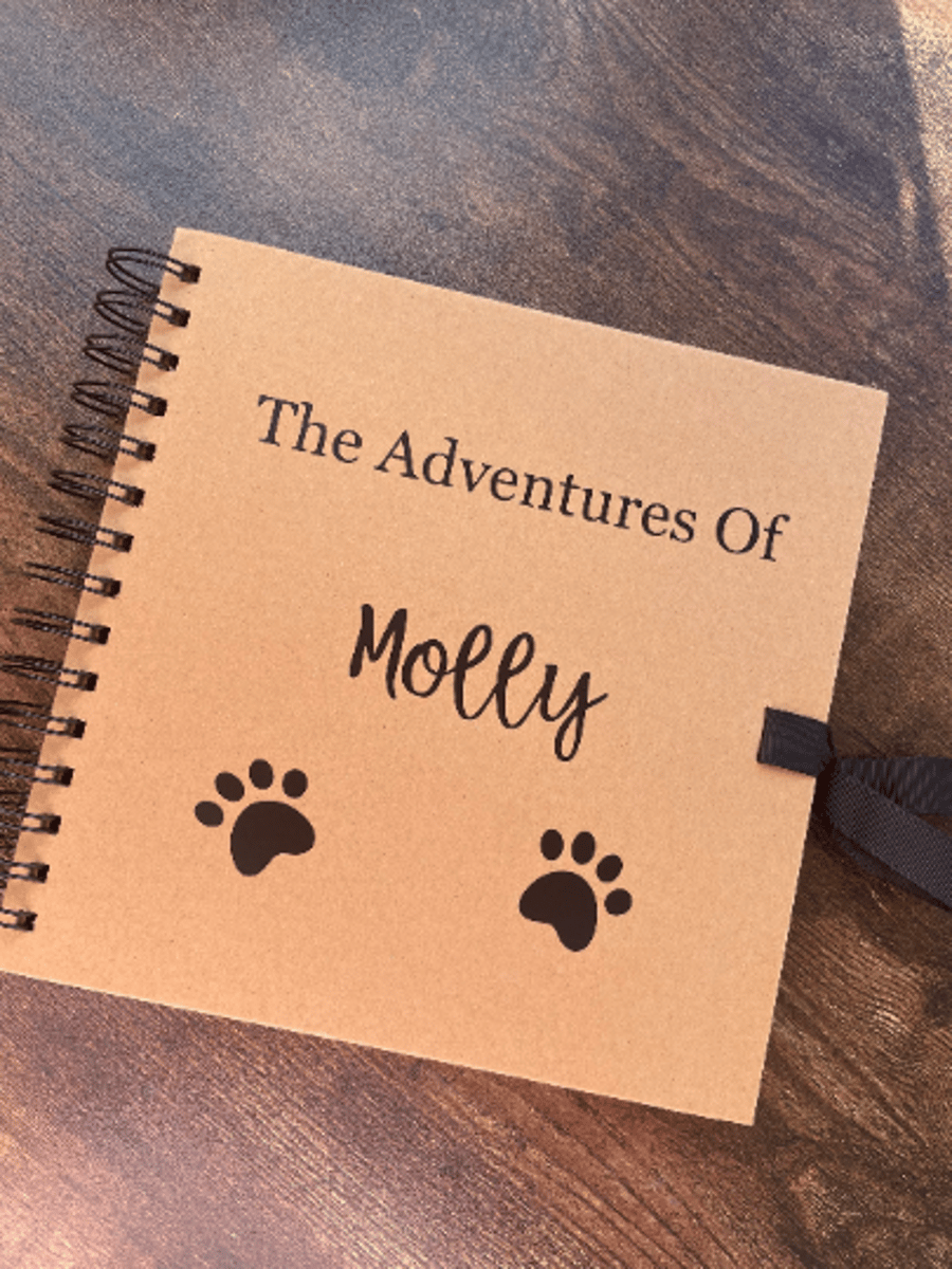 Personalised Dog Scrapbook, Dog Photo Album, New Puppy Gift, Cat Scrapbook, Dogs