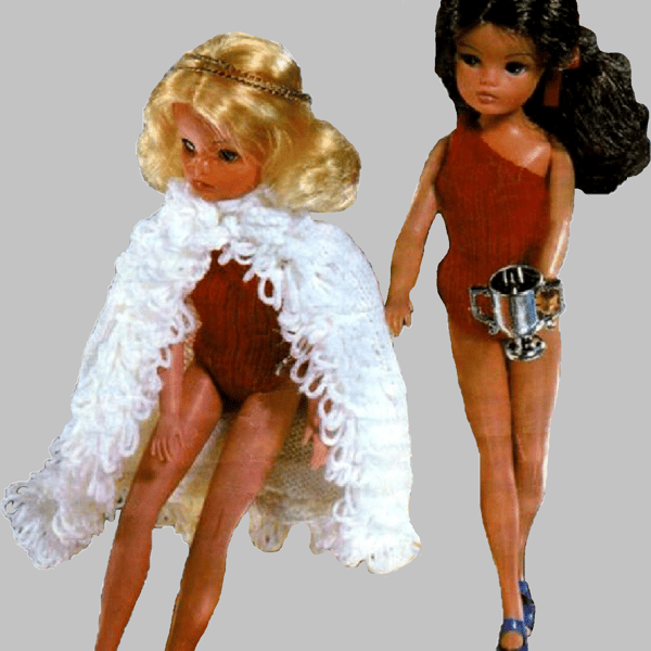 VINTAGE KNITTING PATTERN PDF Miss World Dolls Clothes