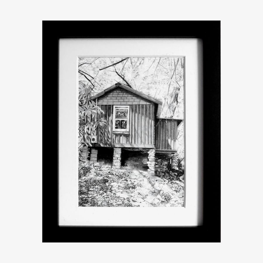 Custom landscape pencil portrait from your own photo