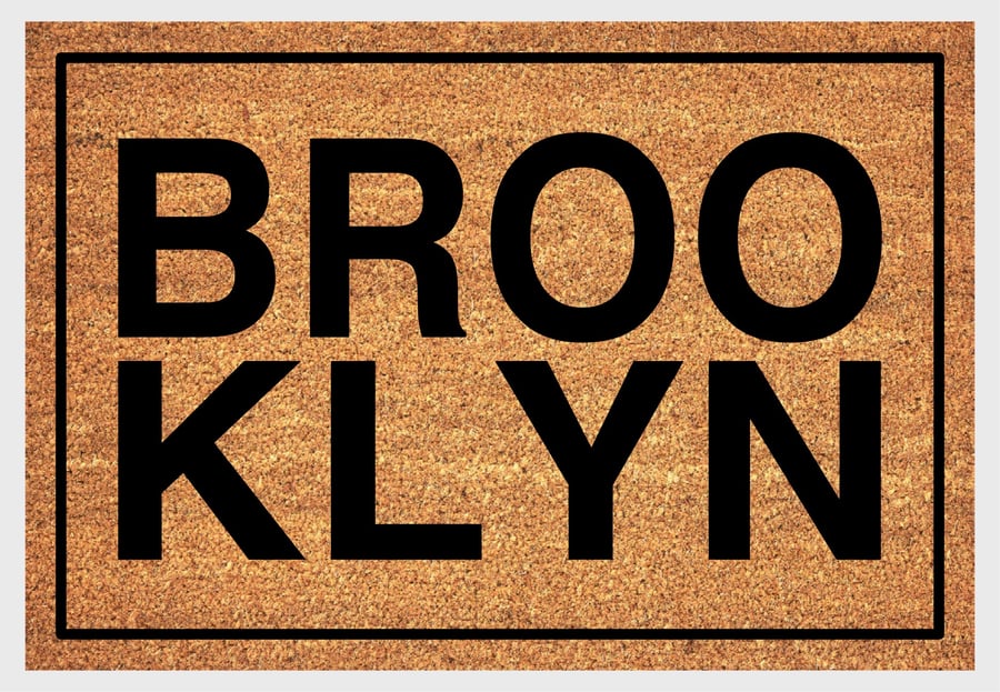 Brooklyn NYC - Brooklyn New York Doormat - Welcome Mat - 3 Sizes
