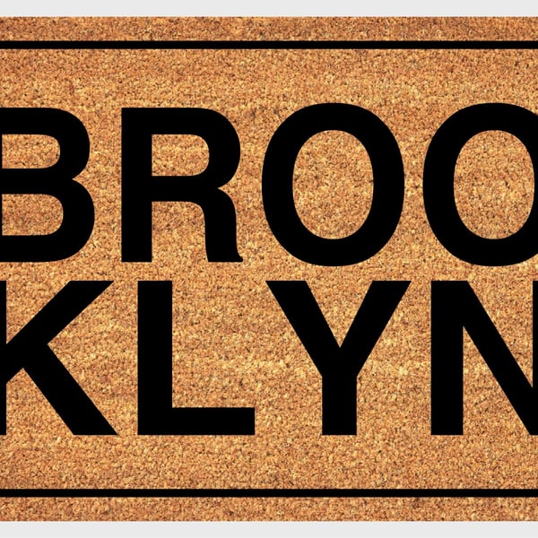 Brooklyn NYC - Brooklyn New York Doormat - Welcome Mat - 3 Sizes