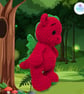 Crochet red dragon soft toy. Dragon plushie. Dragon toy. UKCA tested. - Image 3