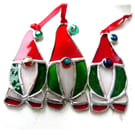 Gonk Christmas Tree Stained Glass Gnome Xmas decoration