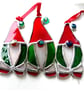 Gonk Christmas Tree Stained Glass Gnome Xmas decoration