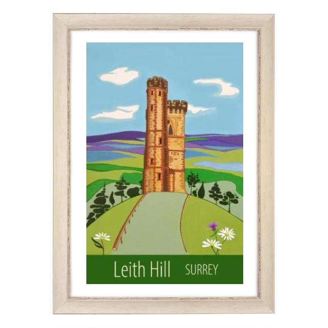 Leith Hill travel poster print by Susie West
