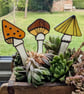 Perfectly Imperfect - Set of Three Mushroom Plant Stakes