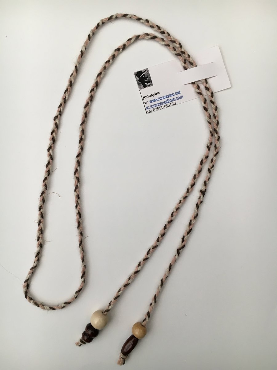 Hand-plaited wrap necklace (number 4)