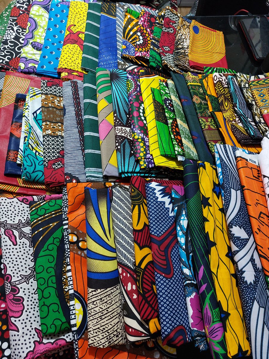 African Ankara fabric scrap bundle, pack of 36 random pieces for crafts.