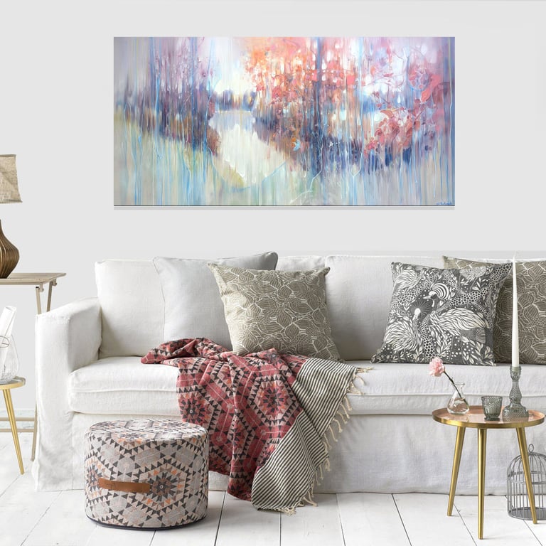 The November Jewel is an original panoramic oil painting