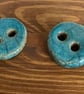 Raku ceramic rustic buttons - Image 1
