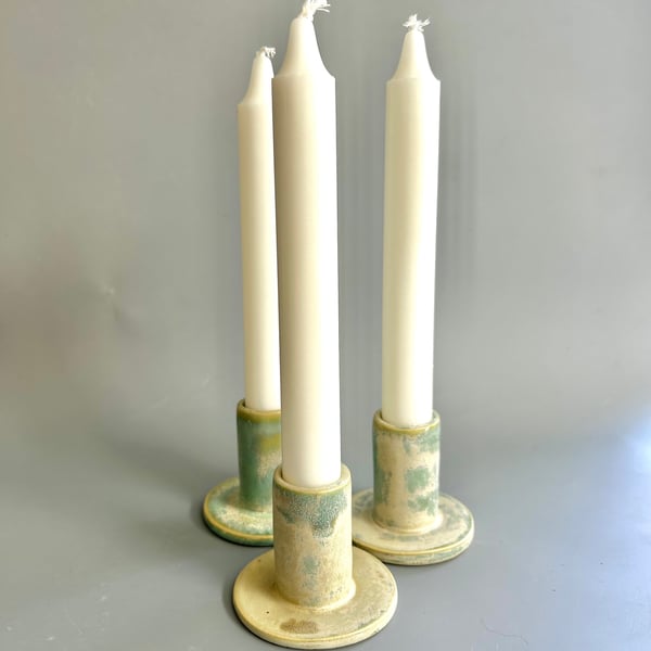 Handmade ceramic candlestick candle holder, candlestick stand, artisan candle ho