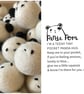 Mini Felted Panda Pom – Pocket Anxiety Relief Plush