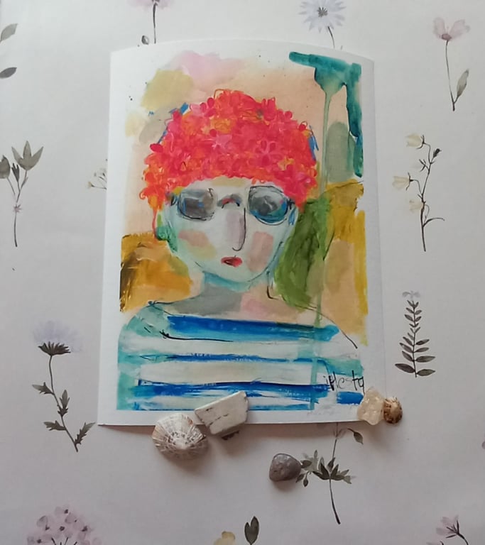 Limited edition print. 'Wild swimmer' 