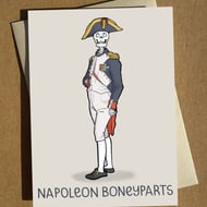 Napoleon Skeleton Pun Halloween Card A6 - Greeting Card - Birthday Card - Funny 