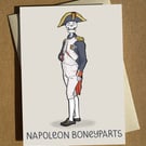 Napoleon Skeleton Pun Halloween Card A6 - Greeting Card - Birthday Card - Funny 
