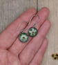 Blackthorn Flower Resin Earrings, 304 Stainless Steel, Made in Scotland - Image 4