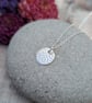 Sterling Silver Spiral Pattern Disc Necklace - JBJ2062 - Image 3