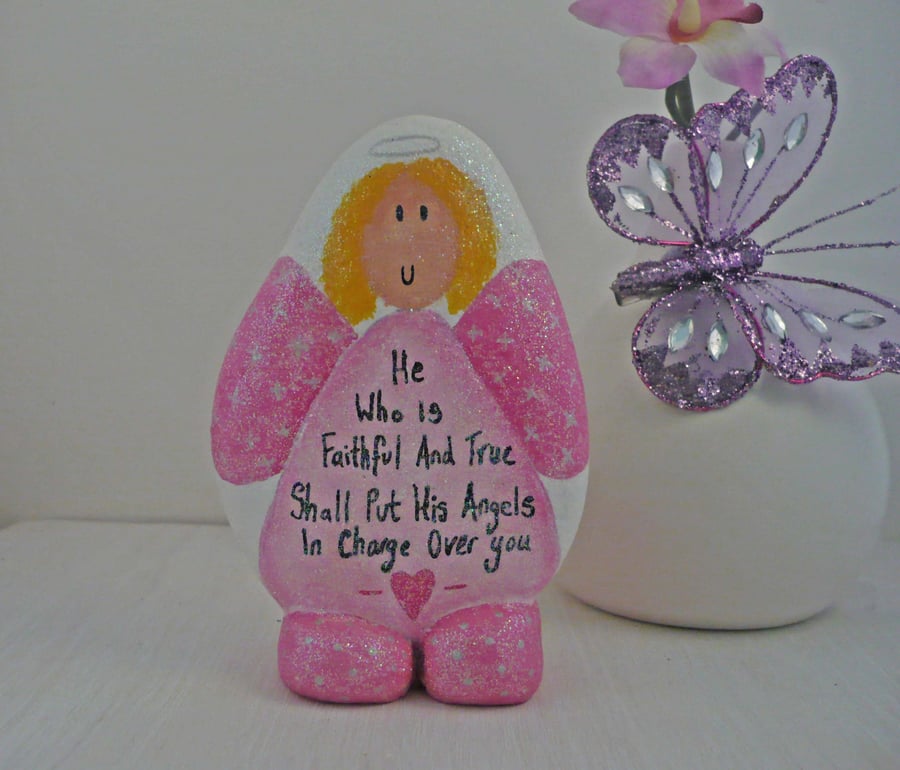 Painted Angel Pebble 