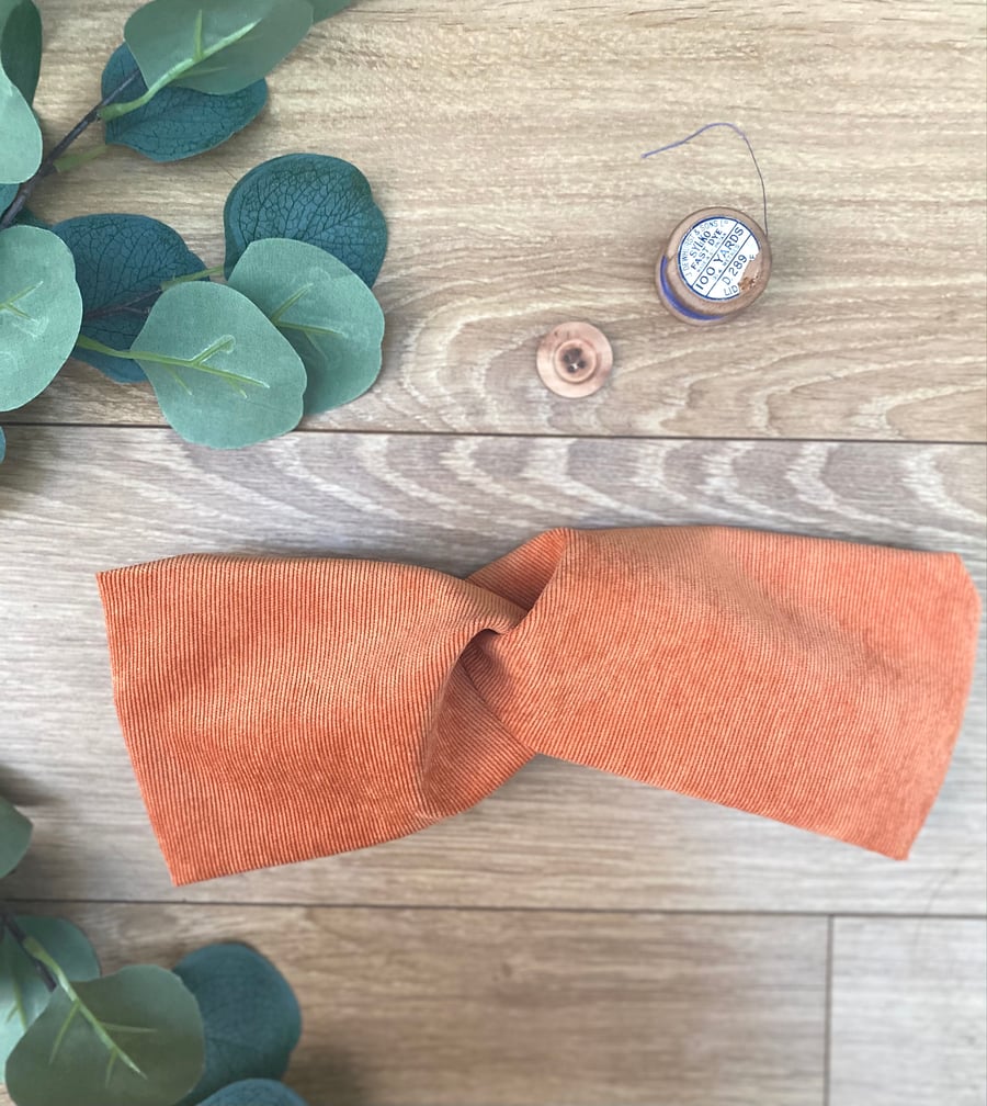 Top Knot Cotton Headband, Alice Band, Adult, Boho Chic, cord