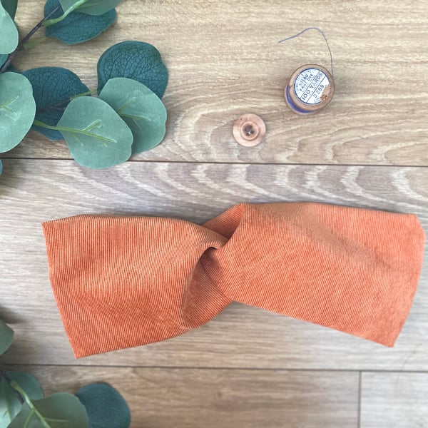 Top Knot Cotton Headband, Alice Band, Adult, Boho Chic, cord