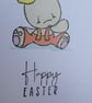 Yellow Polka Dot Easter Card - Bunny - Image 8