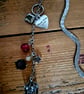 Unique metal bookmark with bird in cage charm - Image 5