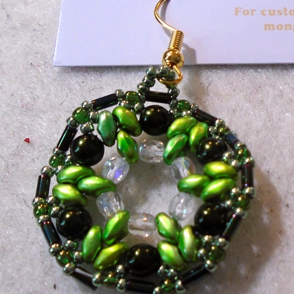 1920s-style bead earrings (customisable)