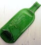 Handmade Fused Glass Recycled Wine or Beer Bottle Plate - Slumped Bottle - Image 2