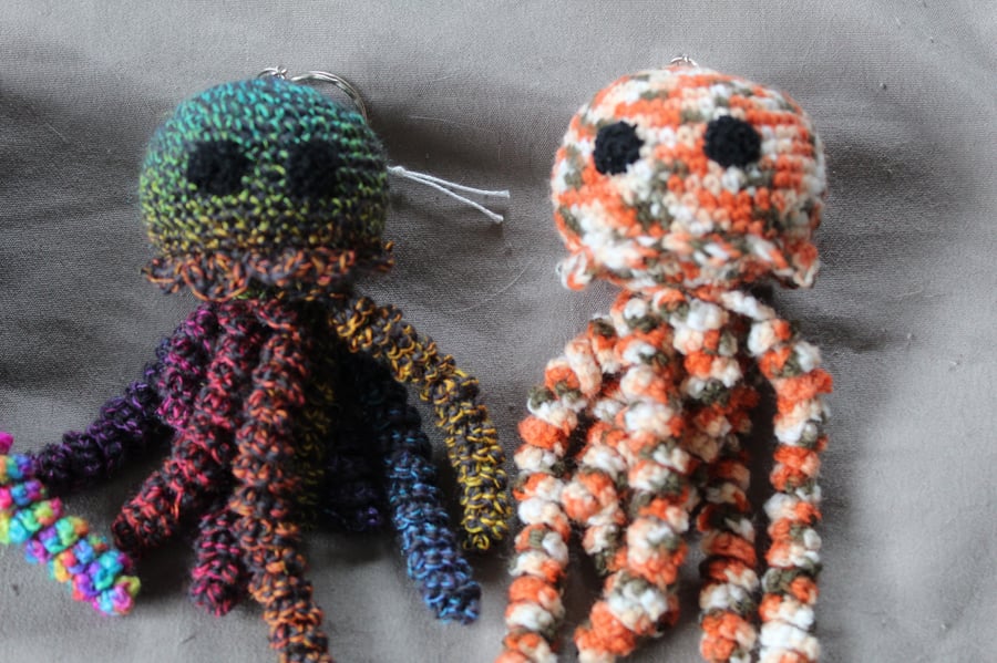 Crochet Jellyfish keyring