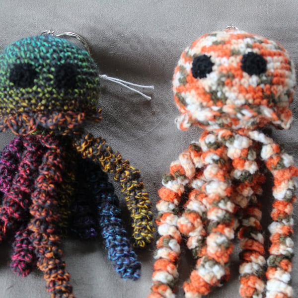 Crochet Jellyfish keyring