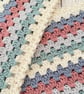 Multicoloured Crochet Infinity Scarf - Handmade - Gifts for Her - Granny Stripe - Image 5