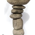 Contemporary Pebble birdbath 