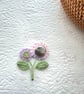 Handmade Crochet Sunflower Brooch, Flower Pin, Crochet Pin  - Image 6