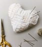 Hand Embroidered Heart Pin Cushion   - Image 1
